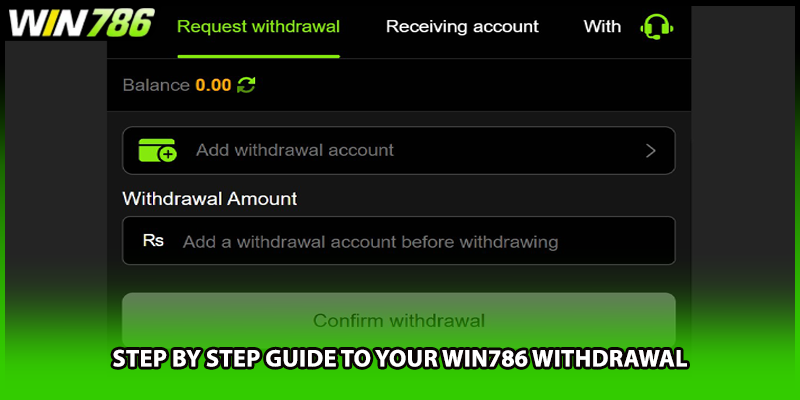 Step by step guide to your WIN786 withdrawal