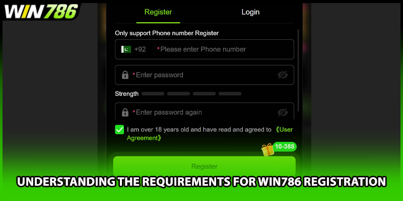 Understanding the requirements for WIN786 registration